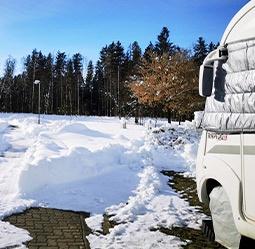 Wintercamping mit dem Wohnmobil am GITZ