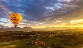 Ballonfahrt über das Alpenvorland
