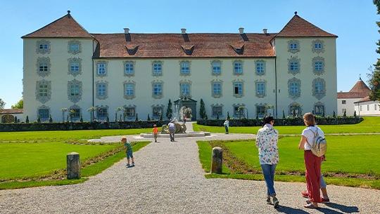 Spaziergang auf Schloss Zeil bei Leutkirch