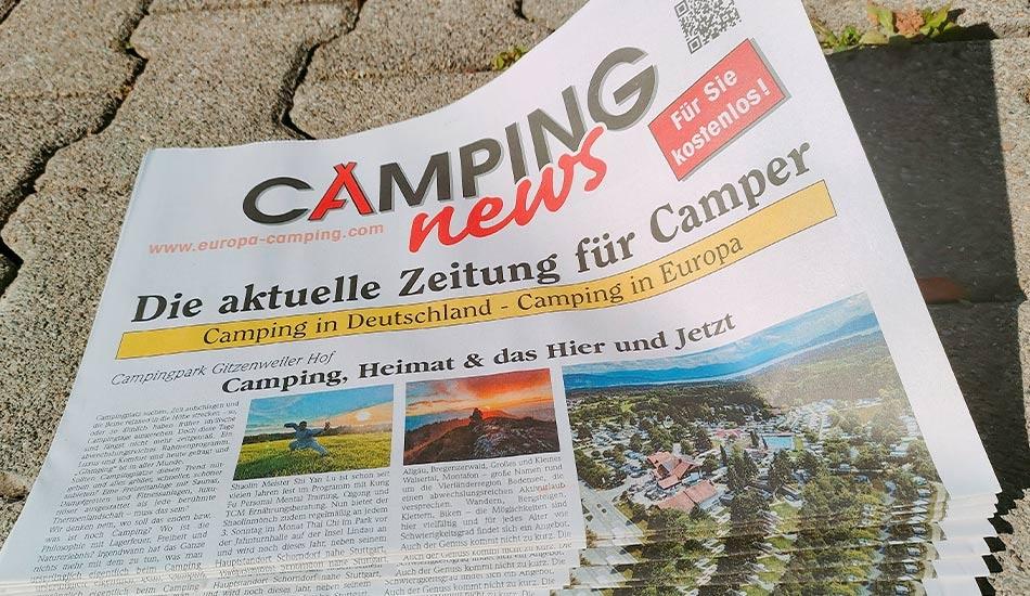 Der GITZ in der Camping News